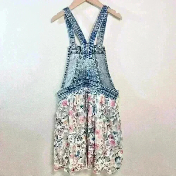 Jordache | Girls' Acid Wash Denim Skirtall Dress | Size 7/8 - Picture 7 of 15